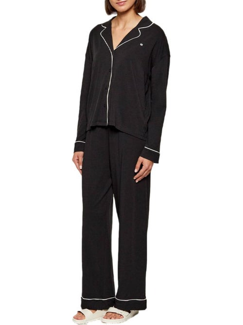 Tommy Hilfiger Dames Pyjama Zwart UW0UW06142 - Kiabi Tommy Hilfiger Dames Pyjama Zwart UW0UW06142 - Kiabi