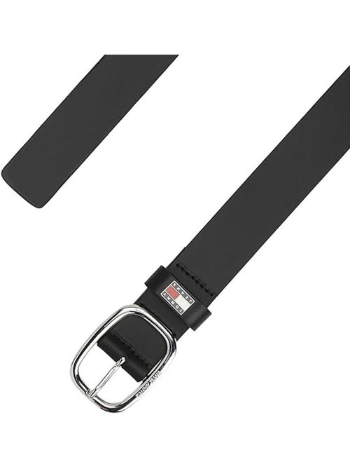 Tommy Hilfiger Dames Riem Zwart Ovaal 3.0 - Kiabi Tommy Hilfiger Dames Riem Zwart Ovaal 3.0 - Kiabi