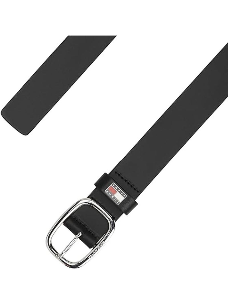 Tommy Hilfiger Dames Riem Zwart Ovaal 3.0 Zwart - Kiabi