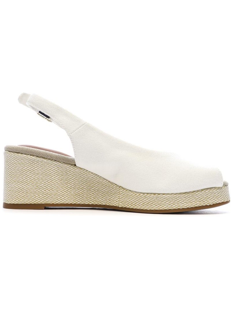 Tommy Hilfiger Dames Sandalen Wit met Vlaglogo Wit - Kiabi