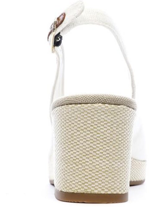 Tommy Hilfiger Dames Sandalen Wit met Vlaglogo - Kiabi Tommy Hilfiger Dames Sandalen Wit met Vlaglogo - Kiabi