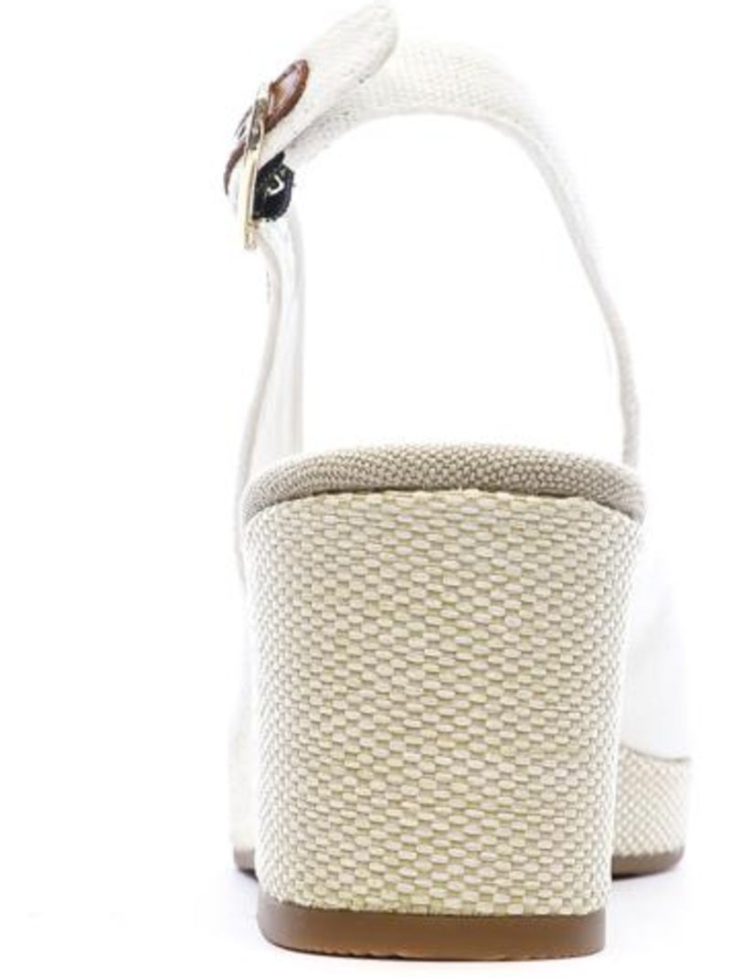 Tommy Hilfiger Dames Sandalen Wit met Vlaglogo Wit - Kiabi