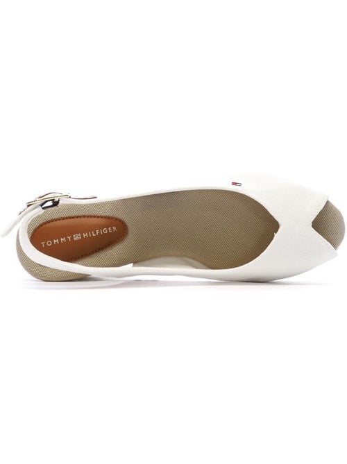 Tommy Hilfiger Dames Sandalen Wit met Vlaglogo - Kiabi Tommy Hilfiger Dames Sandalen Wit met Vlaglogo - Kiabi