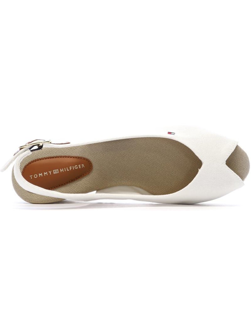 Tommy Hilfiger Dames Sandalen Wit met Vlaglogo Wit - Kiabi
