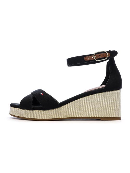 Tommy Hilfiger Dames Sandalen Zwart Flag Criss-Cross - Kiabi Tommy Hilfiger Dames Sandalen Zwart Flag Criss-Cross - Kiabi