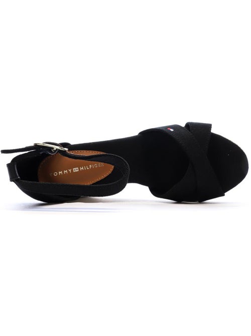 Tommy Hilfiger Dames Sandalen Zwart met Vlagdetail - Kiabi Tommy Hilfiger Dames Sandalen Zwart met Vlagdetail - Kiabi
