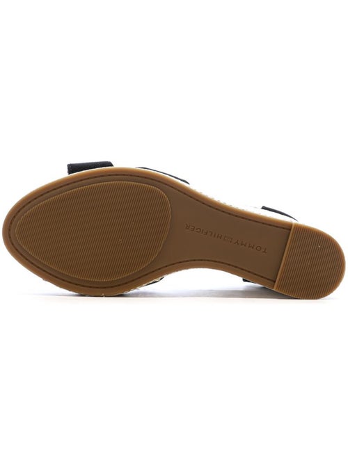 Tommy Hilfiger Dames Sandalen Zwart met Vlagdetail - Kiabi Tommy Hilfiger Dames Sandalen Zwart met Vlagdetail - Kiabi
