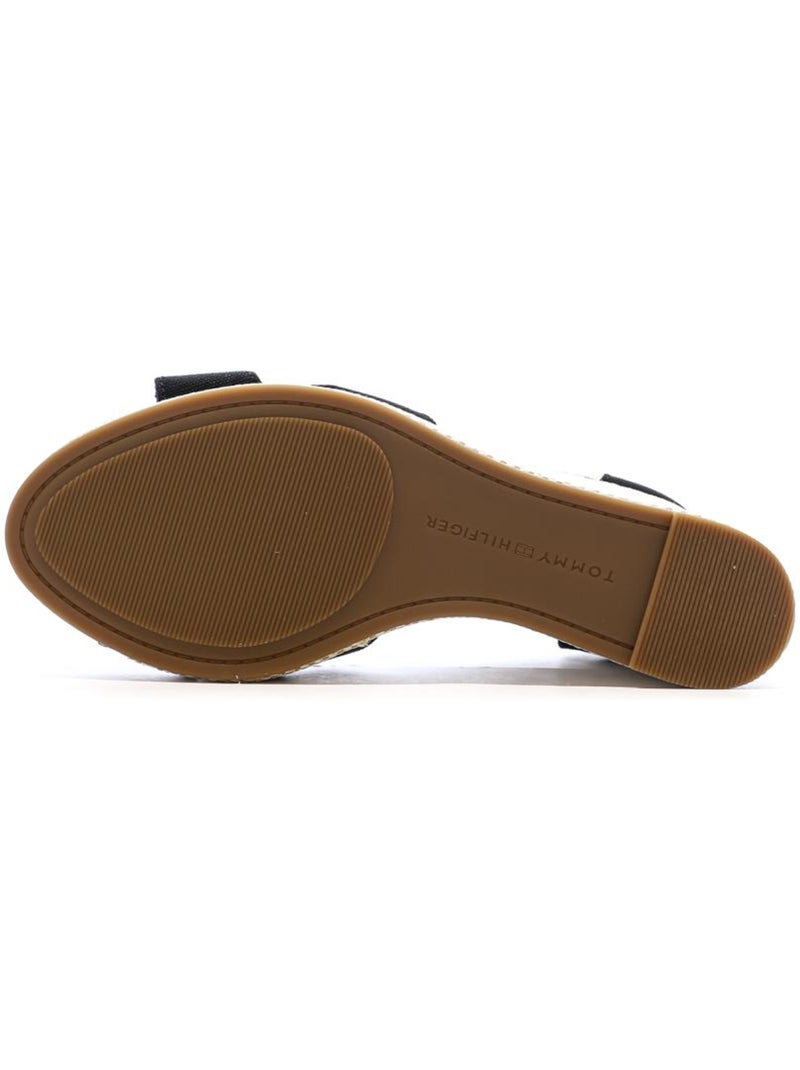 Tommy Hilfiger Dames Sandalen Zwart met Vlagdetail Zwart - Kiabi