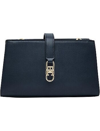 Tommy hilfiger dames schoudertas marineblauw met ketting