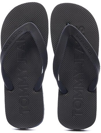 Tommy hilfiger dames teenslippers blauw/wit en0en02447