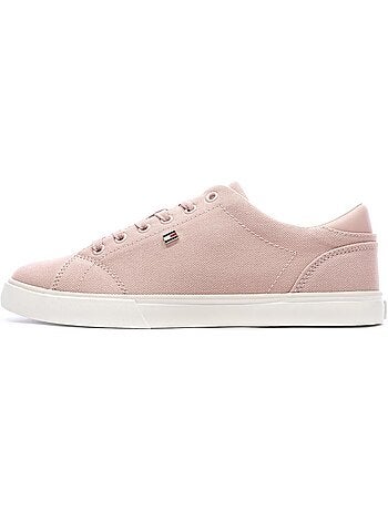 Tommy hilfiger dames lage sneakers beige
