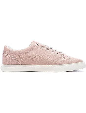 Tommy hilfiger dames lage sneakers beige