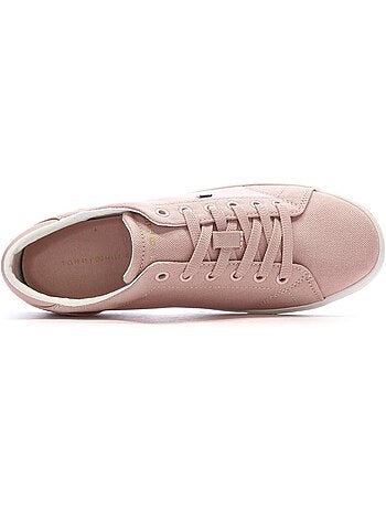 Tommy hilfiger dames lage sneakers beige