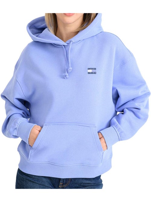 Tommy Hilfiger Dames Sweatshirt Blauw met Badges - Kiabi Tommy Hilfiger Dames Sweatshirt Blauw met Badges - Kiabi