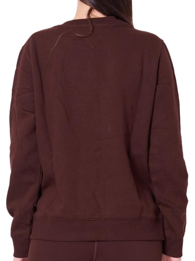 Tommy hilfiger dames sweatshirt bruin tjw reg s flag Cappuccinobruin - Kiabi