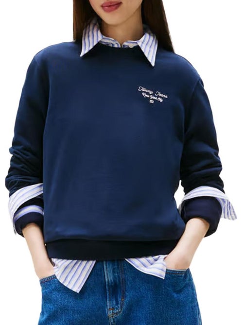 Tommy Hilfiger Dames Sweatshirt Marineblauw 21960 - Kiabi Tommy Hilfiger Dames Sweatshirt Marineblauw 21960 - Kiabi