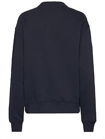 Tommy hilfiger dames sweatshirt met corp logo - marineblauw