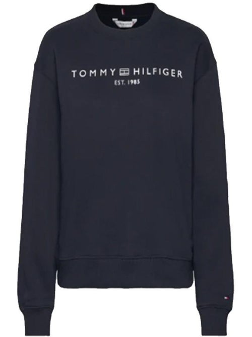 Tommy Hilfiger Dames Sweatshirt met Corp Logo - Marineblauw - Kiabi Tommy Hilfiger Dames Sweatshirt met Corp Logo - Marineblauw - Kiabi