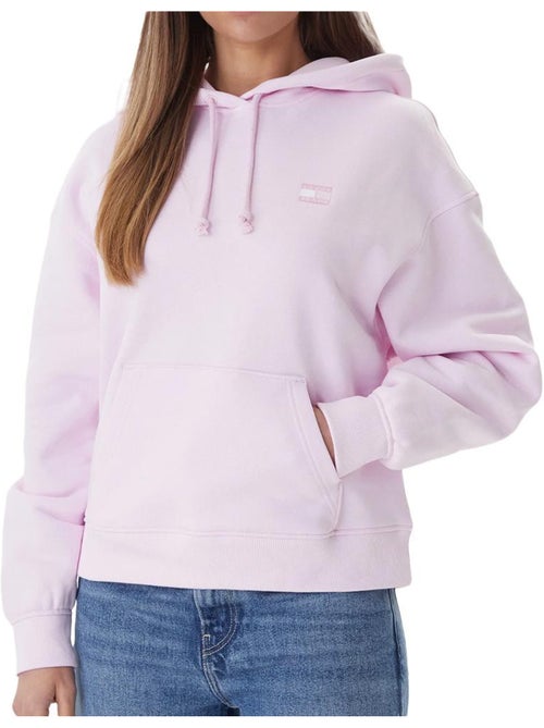 Tommy hilfiger dames sweatshirt roze met badges - Kiabi