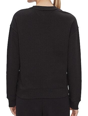 Tommy hilfiger dames sweatshirt wit met badge crewneck