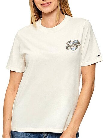 Tommy hilfiger dames t-shirt roze dw0dw21524