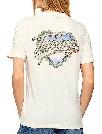 Tommy hilfiger dames t-shirt roze dw0dw21524