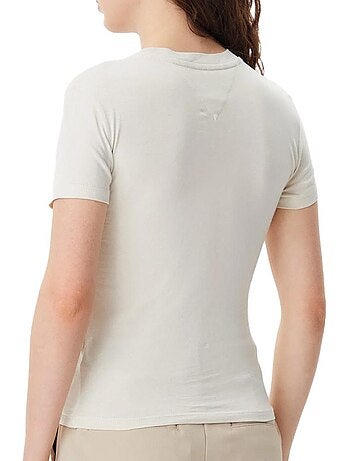 Tommy hilfiger dames t-shirt geel night navy