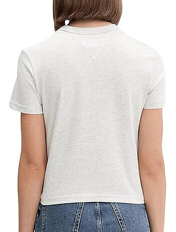 Tommy hilfiger dames t-shirt grijs dw0dw21533
