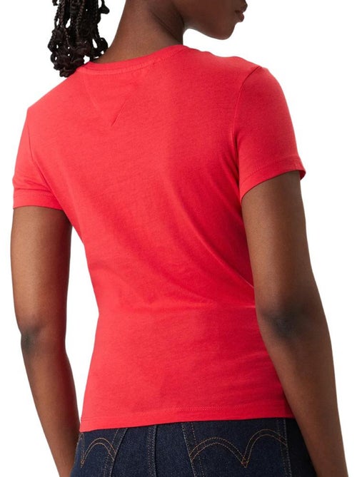 Tommy Hilfiger Dames T-shirt Rood - Tjw C - Kiabi Tommy Hilfiger Dames T-shirt Rood - Tjw C - Kiabi