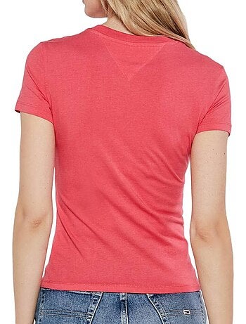 Tommy hilfiger dames t-shirt geel night navy