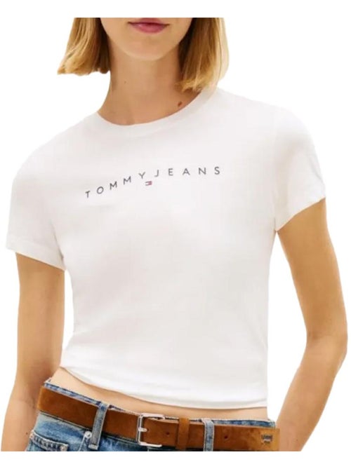 Tommy hilfiger dames t-shirt wit - linearp collectie - Kiabi