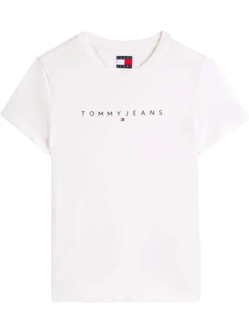 Tommy hilfiger dames t-shirt wit - linearp collectie Wit - Kiabi