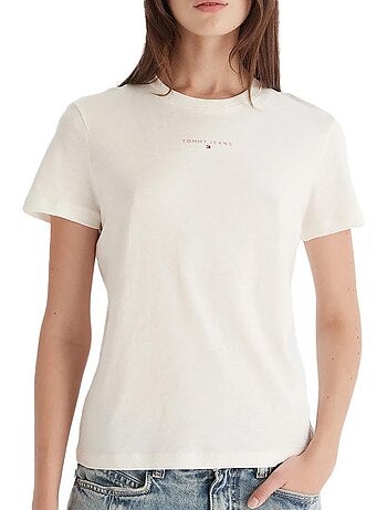 Tommy hilfiger dames t-shirt marineblauw linears
