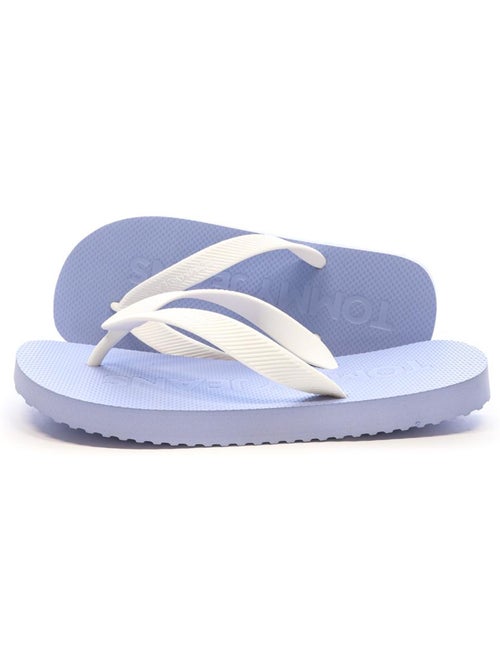 Tommy Hilfiger Dames Teenslippers Blauw/Wit EN0EN02447 - Kiabi Tommy Hilfiger Dames Teenslippers Blauw/Wit EN0EN02447 - Kiabi