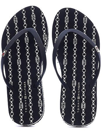 Tommy hilfiger dames teenslippers met bandje voor strand