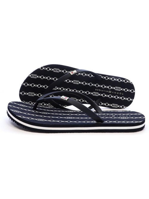 Tommy Hilfiger Dames Teenslippers met Bandje voor Strand - Kiabi Tommy Hilfiger Dames Teenslippers met Bandje voor Strand - Kiabi