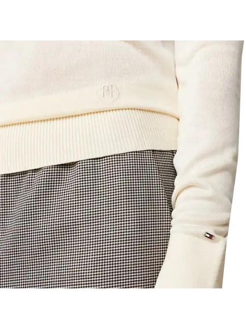 Tommy Hilfiger Dames Trui Ecru WW0WW40982 - Kiabi Tommy Hilfiger Dames Trui Ecru WW0WW40982 - Kiabi