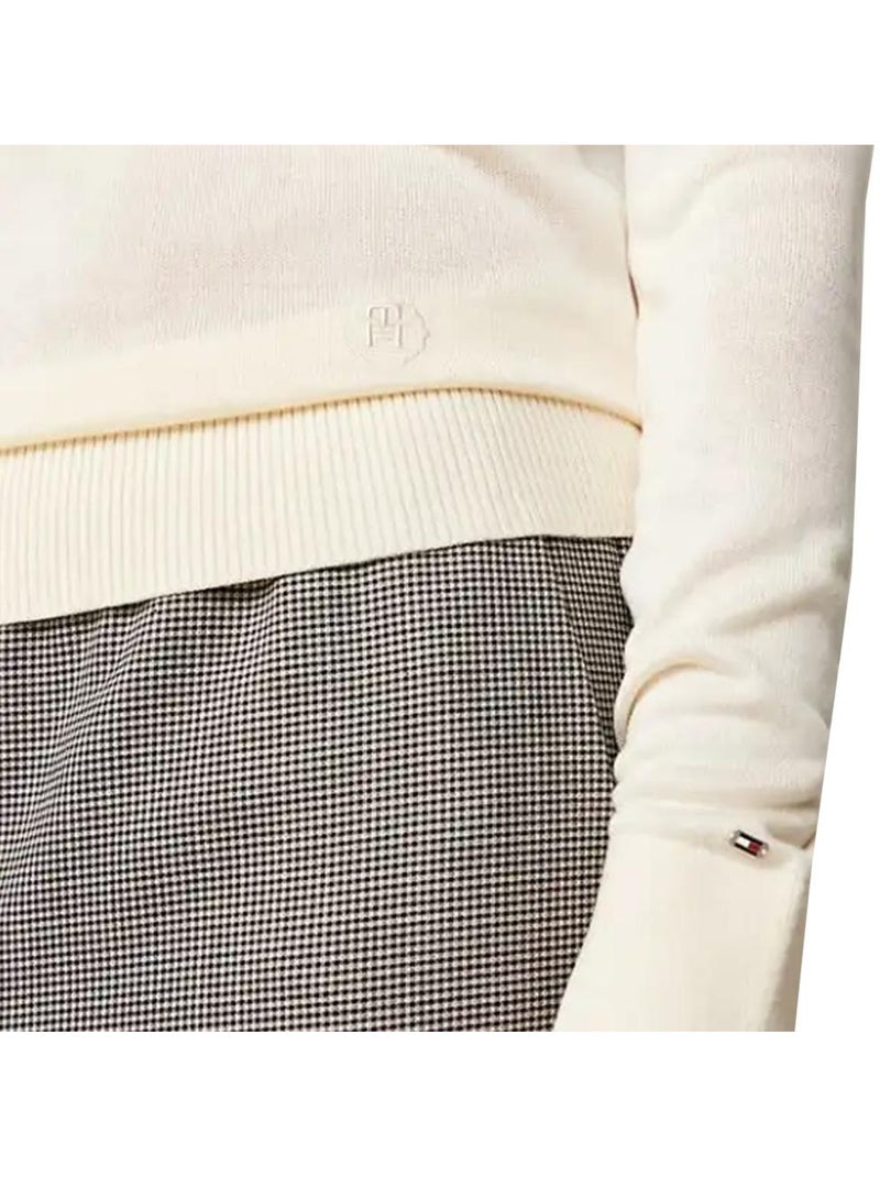 Tommy Hilfiger Dames Trui Ecru WW0WW40982 Ecru - Kiabi