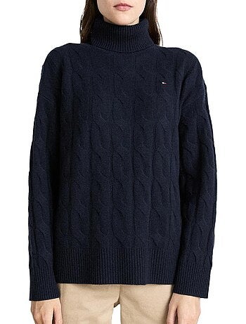 Tommy hilfiger zwarte dames trui soft