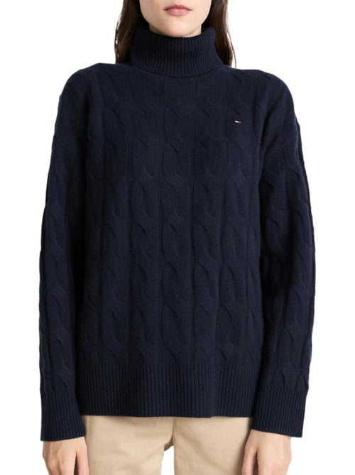 Tommy Hilfiger Dames Trui Zacht Marineblauw - Kiabi Tommy Hilfiger Dames Trui Zacht Marineblauw - Kiabi
