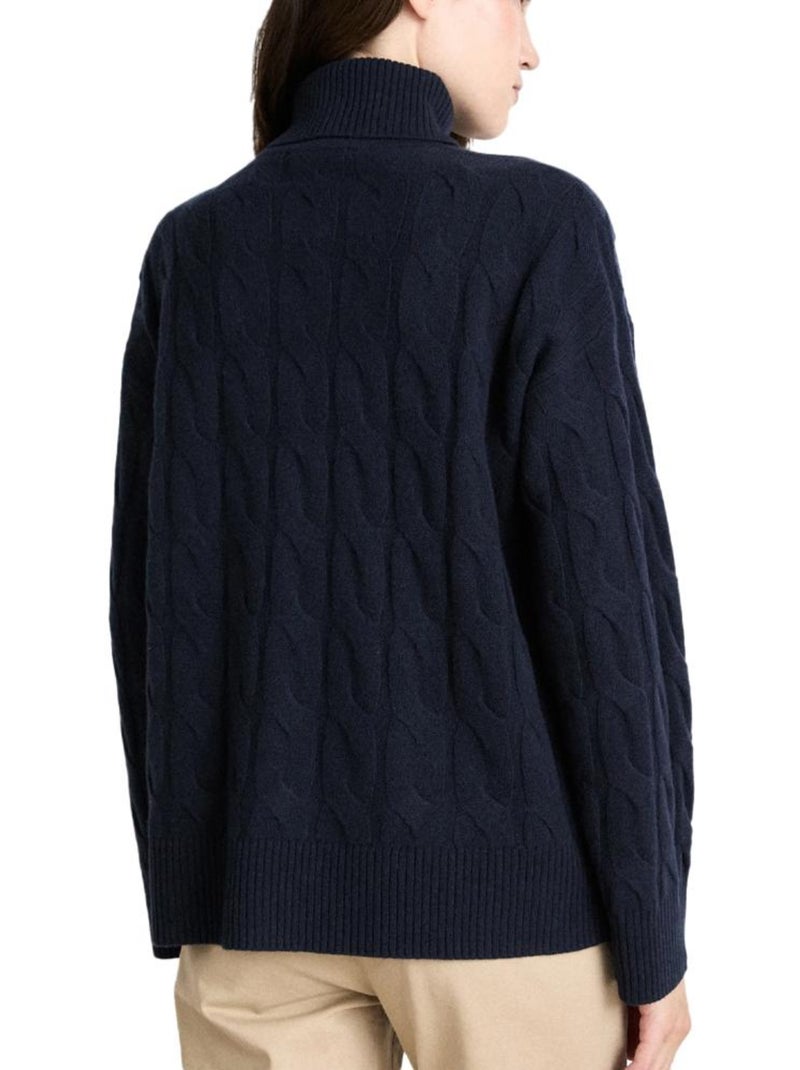 Tommy Hilfiger Dames Trui Zacht Marineblauw Marineblauw - Kiabi
