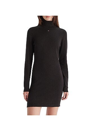 Tommy hilfiger dames zwarte coltrui jurk tjw ess