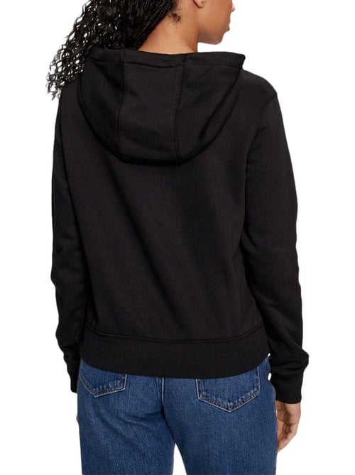 Tommy Hilfiger Dames Zwarte Hoodie met Rits - Flag T-black - Kiabi Tommy Hilfiger Dames Zwarte Hoodie met Rits - Flag T-black - Kiabi