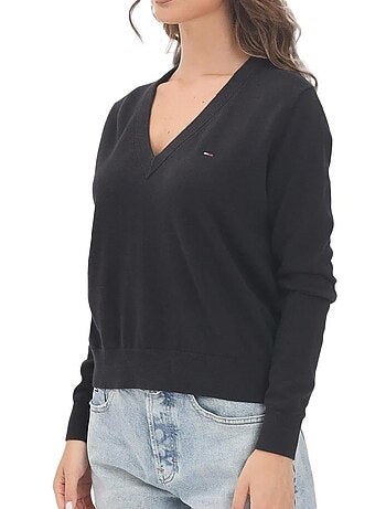 Tommy hilfiger dames rode v-hals trui