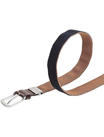 Tommy hilfiger denton heren riem bruin/marine
