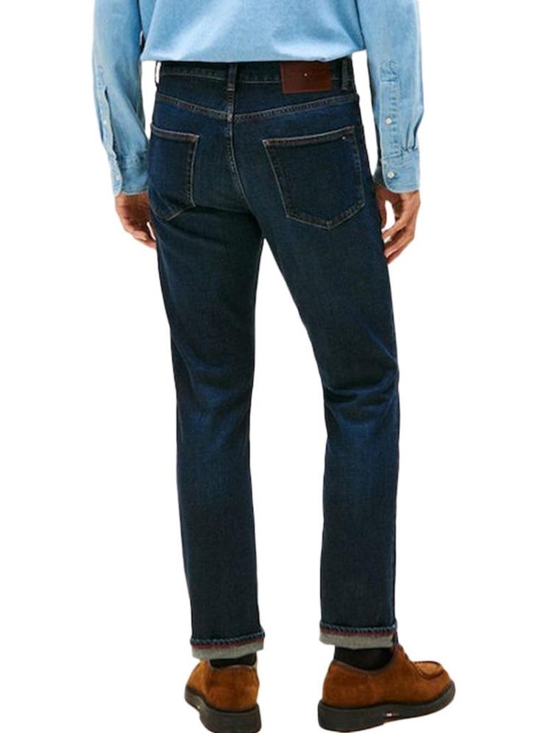 Tommy hilfiger denton straight fit jeans voor heren Marineblauw - Kiabi