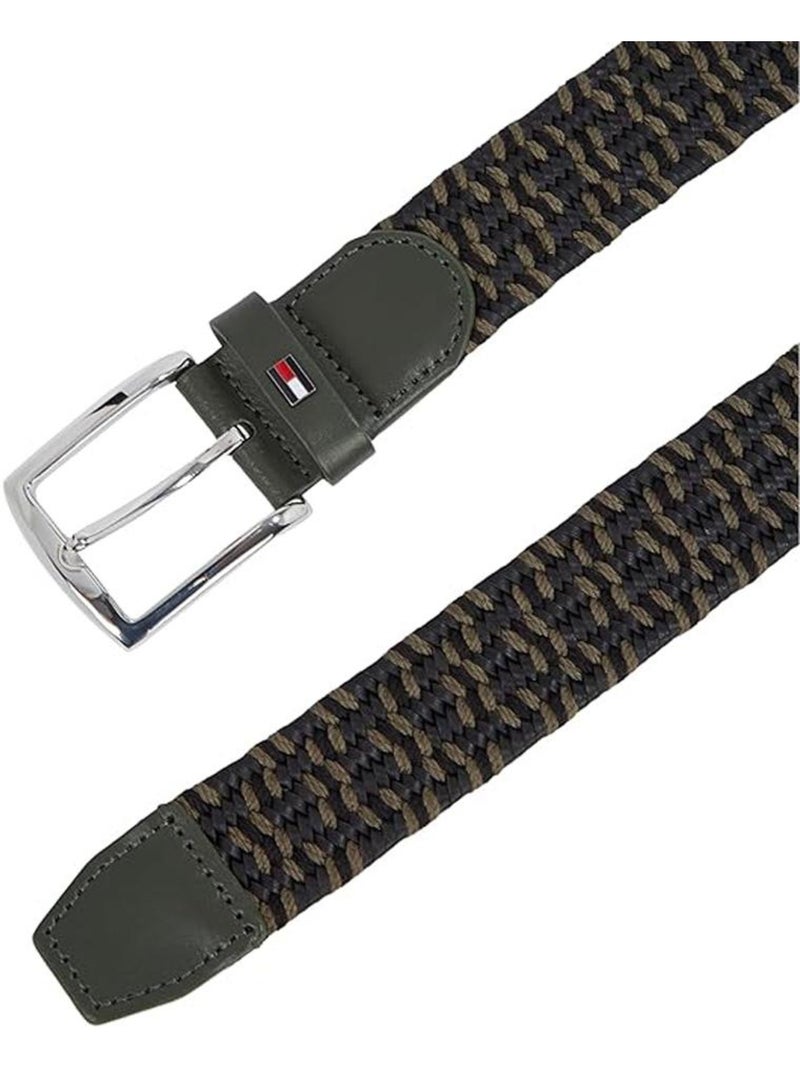 Tommy Hilfiger Dentons Herenriem - Marine/Kaki Marineblauw - Kiabi