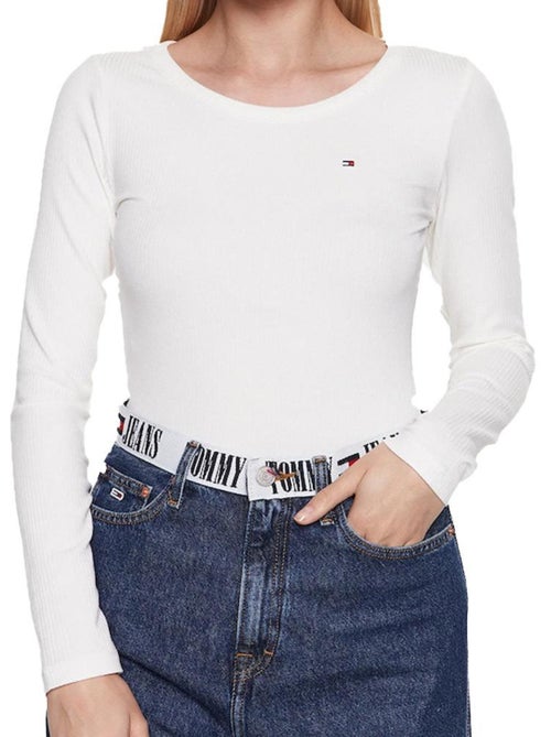 Tommy Hilfiger Desert Dames T-shirt met Lange Mouwen Wit - Kiabi Tommy Hilfiger Desert Dames T-shirt met Lange Mouwen Wit - Kiabi