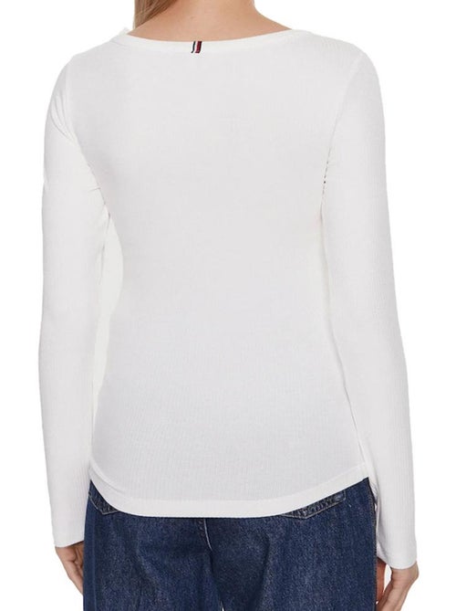 Tommy Hilfiger Desert Dames T-shirt met Lange Mouwen Wit - Kiabi Tommy Hilfiger Desert Dames T-shirt met Lange Mouwen Wit - Kiabi
