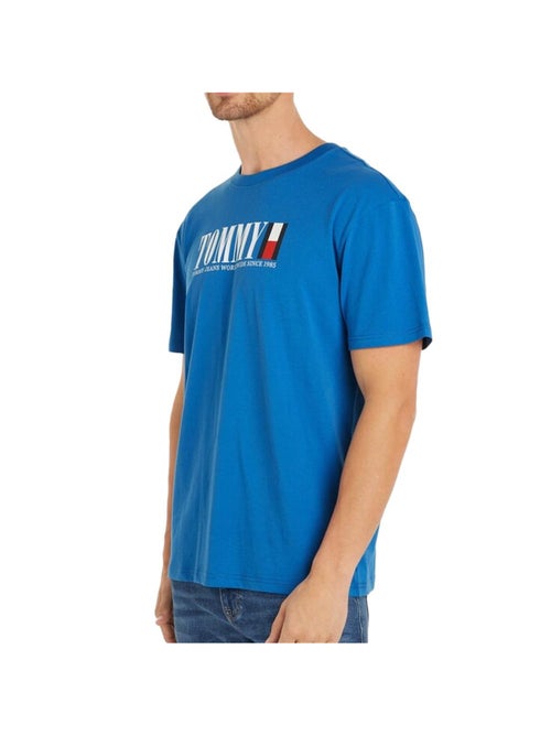 Tommy Hilfiger DNA T-shirt Blauw voor Heren - Kiabi Tommy Hilfiger DNA T-shirt Blauw voor Heren - Kiabi